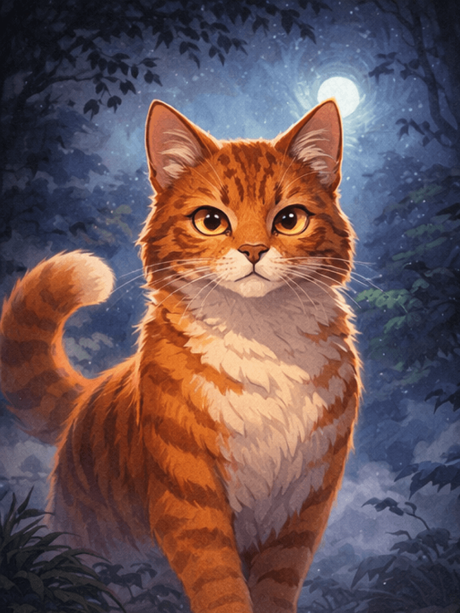 Warrior Cat OC Maker interface showing apprentice with warrior cat-specific visual cues for clan lineup art